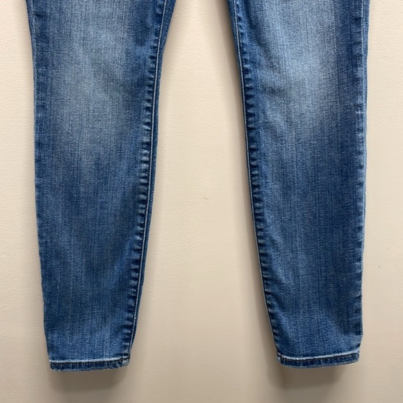 Gap Stretch True Skinny Mid Rise Medium Indigo Denim Jeans 31R - Picture 3 of 15